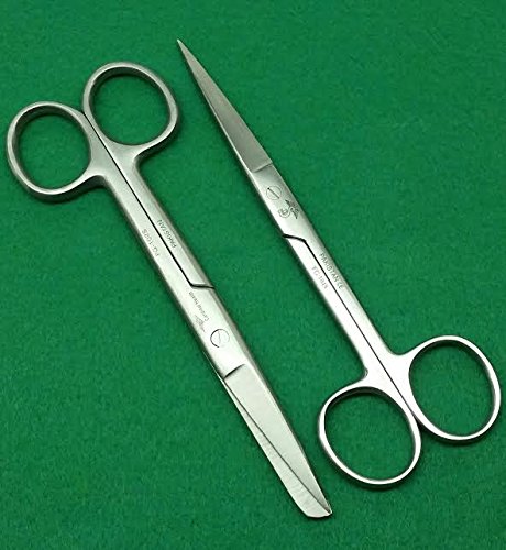 NEW SET OF 2 O.R Dressing Scissors Operating SHARP/SHARP 5.5" ROUND PATTERN SURGICAL INSTRUMENTS (CYNAMED-USA)