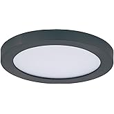 Maxim Lighting 57590WTBK Chip - 11W 1 LED Round Flush Mount-1.25 Inch Tall and 5.5 Inch Wide, Finish Color: Black
