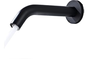 HALO SANITARY Touchless Motion Sensor Faucet Wall Mounted Concealed Automatic Robinet Hands-Free for Bathroom and Kitchen- CEC Watersense and DOE Certified Matte Black
