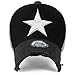 ililily Star Embroidery tri-Tone Trucker Hat Adjustable Cotton Baseball Cap, Black