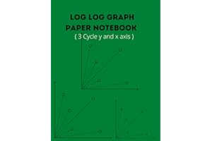 Log Log graph paper Notebook: Logarithmic graph paper for physics and microbiology.