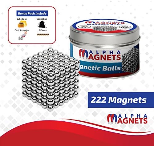 ALPHA MAGNETS Magnetic Fidget toys | Zen stress toys | Stress relief toys | Magnetic stress toys | All accessories provided