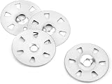 QWORK 500 pcs 35mm Galvanized Washer with Six Holes for Panels view 2