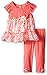 Nannette Girls' 2 Piece Fashion Legging Set with Printed Chiffon