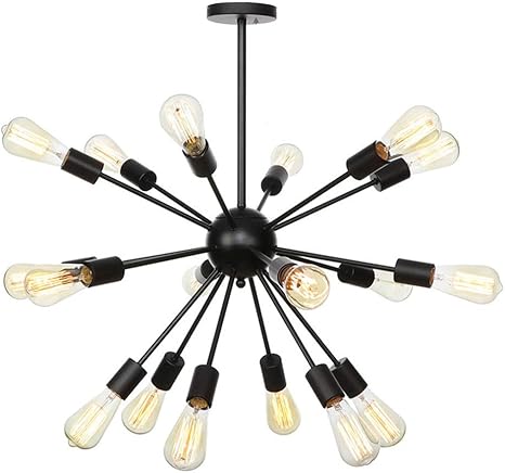 18 light starburst chandelier