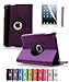 ShopNY Case - Apple iPad Mini Case - 360 Degree Rotating Stand Case Cover with Auto Sleep / Wake Feature for iPad mini (10 Colors) (Purple)