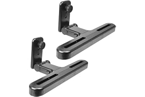 SYNAGY Car Headrest Mount Holders for Dual Screen Portable DVD Player, Twin Car DVD Player Headrest Mounts for WONNIE/Sylvania/NAVISKAUTO Portable DVD Player, 2 Sets Seat Headrest Brackets