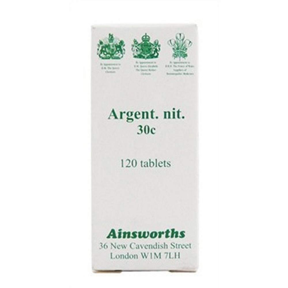 Ainsworths 30C Argent Nit Homoeopathic Remedy - Pack of 120 Tablets