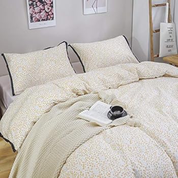 Amazon.com: DuShow Floral Cotton Duvet Cover Set Flowers