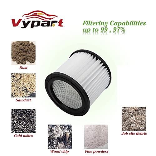 Vypart 90398 HEPA Replacement Filter Small Cartridge Vacuum Filter Pack