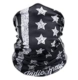 American Flag Outdoor Face Mask By IndieRidge - Microfiber Polyester Multifunctional Seamless Headwear for Motorcycle Hiking Cycling Ski Snowboard ()