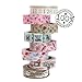Crafty Rabbit Vintage Washi Tape - Set of 8 Rolls - 262 Feet Total - Multicolor