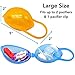 Pacifier Cases by Akeekah | 3 Pack Unisex | Pacifier Box and Baby Binky Holder with Awesome Colorful Designs | Safe BPA Free Nippleshield Case with Free Eco Friendly Mesh Bag