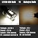 LUYED 5 x 800 Lumens 9v-30v 1156 1141 1003 5630 18-EX Chipsets Led Bulb Used for Back Up Reverse Lights,Brake Lights,Tail Lights,Rv Light,Xenon White