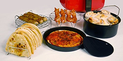 image for GoWISE USA 3.7-Quart Programmable 8-in-1 Air Fryer with 6-PC Accessory