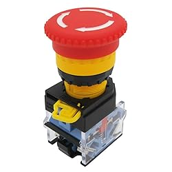 TWTADE/Red Yellow Green Momentary Switch, Red