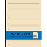 My Top 10 Lists: The List Journal Notebook | For the List Maker who Loves Making Lists | Large