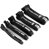 Gymreapers Resistance Bands for Working Out &ndash; Elastic Pull Up Exercise Assistance Bands Set for Powerlifting, Stretching, WOD, Strength Training &ndash; for Men &amp; Women