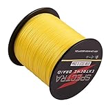 Spectra 100%Pe Braided Fishing Line 6-300Lb Test Yellow 100m-2000m