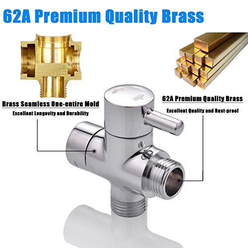 HighStandard Shower Head Diverter Valve 100 Solid Brass Shower Arm Diverter Valve for
