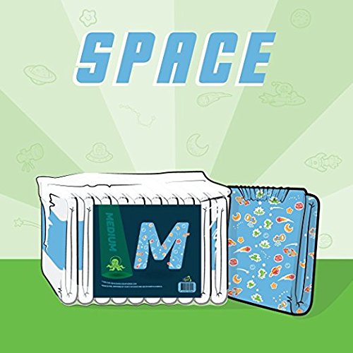 ABUniverse - Space - Adult Diapers, Medium, 28'' - 36'' (Sample 2 Pack)