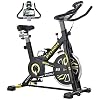 PYHIGH Indoor Cycling Bike Stationary Exercise Bike, Excersize Bike Comfortable Seat Cushion, Belt Drive, Ipad Holder…