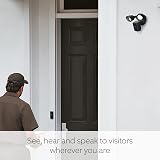 Ring Floodlight Cam Wired Plus Outdoor Security Camera 1080p HD LED Siren Wifi view 2