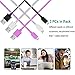 Micro USB Cable Android Charger, Pofesun (3-Pack 10FT) Micro USB Android Phone Charger Cable Braided Cord Compatible for Samsung Galaxy S7 S6 J7 Note 5,HTC, Motorola,Nokia,MP3,Tablet-Black,White,Pink