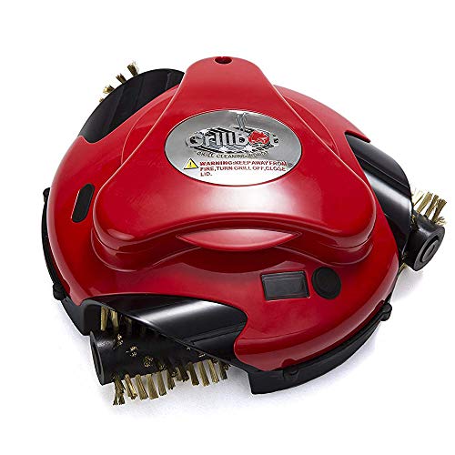 Grillbot Automatic Grill Cleaning Robot with Brass Brushes - BBQ Grill Cleaner - Grill Brush - Grill Scraper - BBQ Accessories - Red - Thumbnail 4