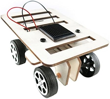 Self assembly DIY Mini Wooden Car Model Solar Powered Kit Children Educational Toy Gift Brand Hot Selling
