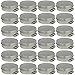 Screw Top Round Steel Tin Cans (2 oz) - 24 Pack by Mighty Gadget