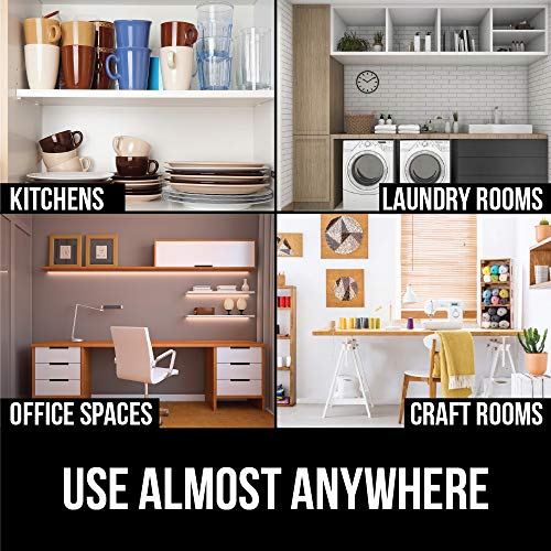 Gorilla Grip Ribbed Top Drawer and Shelf Liner, Non Adhesive Waterproof