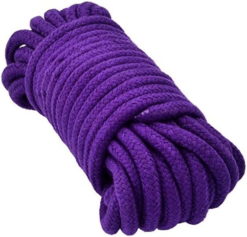 Amazleer Rope, 32 Feet 10M Multipurpose Soft Twisted Cotton Durable Long Rope Strap 3/8" Thick