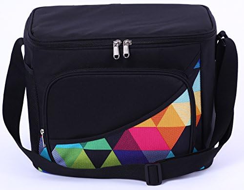 RISUNNY 14-can Insulated Lunch Bag Kit Bag Leak Proof Cooler Tote for Picnic, Camping, Beach
