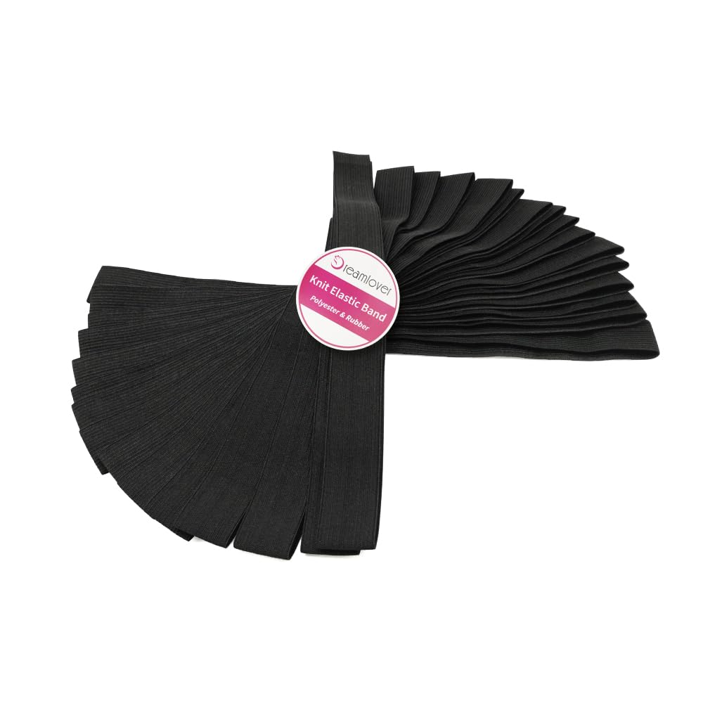 Dreamlover Black Elastic for Sewing, Wig Band for Lace Front Wigs, Melting Band, 25mm x 11m