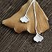 A&C Fashion Korean Version Alloy Ginkgo Leaves Earrings for Women. Unique Handmade Earrings Jewelry for Girl. (Silver Color)
