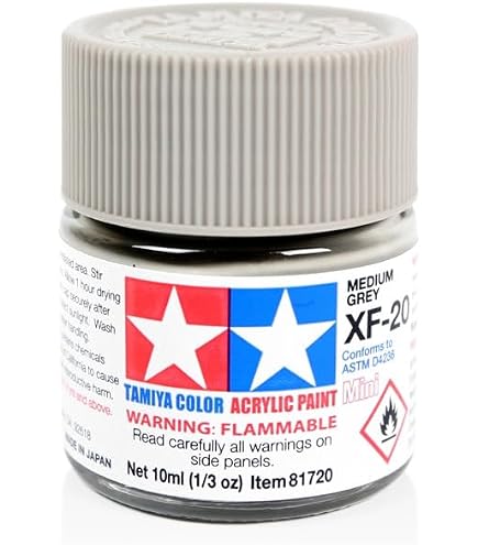Amazon.com: TAMIYA Acrylic Mini XF19 Sky Grey TAM81719 Plastics