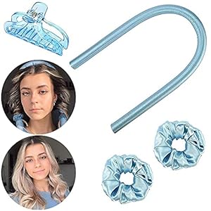 Heatless-Curling-Rod-Headband-Lazy-Curler-Set-Women-Girls-Silk-Ribbon-Hair-Rollers-Sleeping-Soft-Headband-Wave-Formers-Hair-Styling-No-Heat-Curlers-Tool-for-Long-Medium-Hair-Cur-DIY-Blue Heatless Curling Rod Headband Lazy Curler Set Women Girls Silk Ribbon Hair Rollers Sleeping Soft Headband Wave Formers…