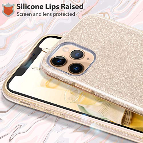 Mateprox Iphone 11 Pro Max Case Bling Sparkle Girls Women Protective Case For Iphone 11 Pro Max 6 5 Inch Gold Pricepulse