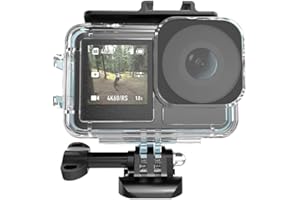 KETOPKIN Waterproof Case for DJI Osmo Action 5 Pro/4/3 Camera,Underwater 45M/148FT Deep Diving Protective Shell Housing with Bracket Accessories Quick Release Mount