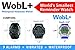 WobL+ World's Smallest & Best Waterproof Vibrating 9 Alarms + Countdown Timer Wristwatch for Sports/Medicine/Meeting/Potty Reminders, Blue