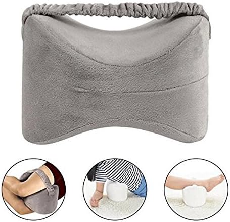 Ibeliver Knee Pillow for Side Sleepers - Ergonomically Designed for back pain,Sciatic Nerve Pain Relief,Leg Pain, Pregnancy, Hip and Joint Pain - Memory Foam Leg Pillow