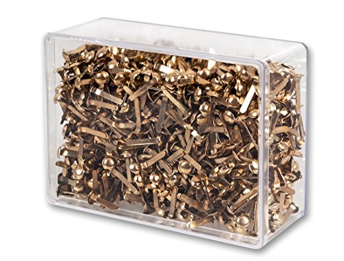 Victory Office 758 Paper Fasteners Brass Plated, pack of 500