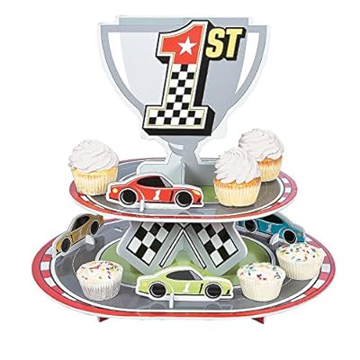 Race Car Birthday Cupcake Stand