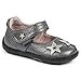 pediped Grip N Go Starlite Casual Mary Jane (Big Kid), Pewter, 23 EU (7 E US Big Kid)