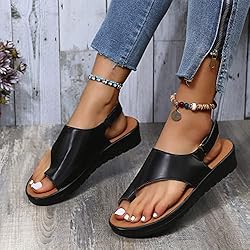 Aniywn Women Wedges Sandals Open Toe Comfy Platform