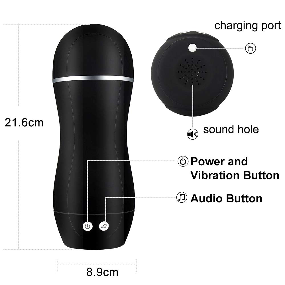 Fondlove Masturbatoren Sexpielzeug für Männer 3D Masturbieren Cup mit Realistische Muschi Vagina 10 Vibrationsmodi