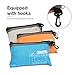 CAMTOA Travel Camping Sheet, Envelope Antimicrobial Soft Sleeping bag Liner - Compact Sleep Sheet with Lightweight Carry Bag for Travel,Youth Hostels, Picnic, Planes, Trains etc. Sky Blue