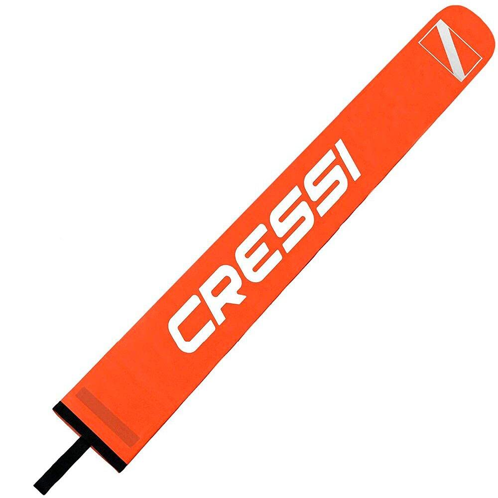 Cressi Marker Buoy Orange 130 cm- Diving Marking Buoy for Surface Marking, Orange, 130cm, Adult Unisex