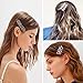 10PCS Word Hair Clip Letter Bobby Pins Bling YUH Rhinestone Crystal Silver Barrettes Handmade Luxury Crystal Hair Jewellery Headwear Accessories for Women Girls 